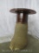Elephant Foot End Table with Carved Elephant on top *US RES ONLY