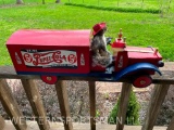 Squirrel, driving a PEPSI COLA TRUCK AWESOME taxidermy & detail.even has a stick shift, on the truCK