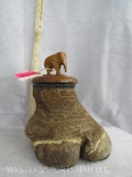 RHINO FOOT CONTAINER *TX RES ONLY* TAXIDERMY