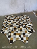 BRAND NEW PATCHWORK COWHIDE RUG TAXIDERMY