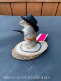Little Cowboy/ Outlaw, Rat, complete with hat, gun and holster new Taxidermy