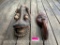 TWO, OLD African Tribal mask from Zaire,- now -Congo 2 X $ - Collectors, not Taxidermy