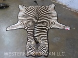 VERY NICE Felted Zebra Rug TAXIDERMY