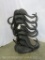 8 SETS OF CAPE BUFFALO HORNS ON STAND TAXIDERMY