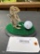 New Taxidermy 13 Lined Ground Squirrel playing Golf, on Green ! 7 x 5 inch base, & 5 1/2 inches tall