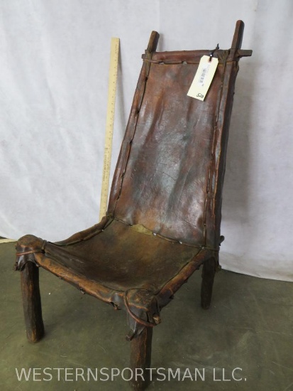 AFRICAN HIDE LEATHER CHAIR