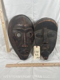 2 African Tribal Mask, genuine Approx. 16