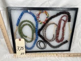African Trade and Tribal beads; frame included