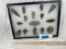 Indian Arrowheads 15 pcs in Frame Edwards Plateau