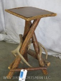 Antler Side Table TAXIDERMY