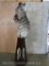 Excellent Zebra Pedestal W/Hide Base TAXIDERMY