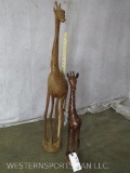 2 Wooden Giraffes (2X$) DECOR