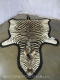 Felted Zebra Hide Rug TAXIDERMY