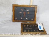 2 FRAMED ARROWHEAD DISPLAYS (2x$)