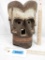 AFRICAN 4 SIDED MASK - WOODEN PAINTED