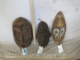 3 African Ceremonial Masks (3x$)