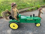 Awesome Farmers, Squirrel & Chipmunk on John Deere Tractor