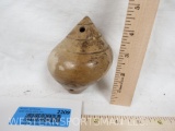 PREHISTORIC COLUMBIAN POTTERY WHISTLE 1000AD