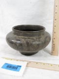 PREHISTORIC WALLS ENGRAVED CADDO POTTERY SPITTOON