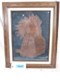 EMBOSSED COPPER ARTWORK - PLAINS INDIANS