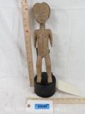 AKAN CARVED AFRICAN FIGURE Late 19th Century Wood Carved Female 17