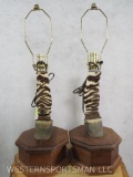 2 Zebra Hoof Lamps (2x$) TAXIDERMY