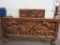 Beautiful Carved Big 5 King Size Bed *VERY HEAVY* FURNITURE DECOR