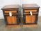 2 Really Nice Heavy Wooden Side Tables (2x$) FURNITURE DECOR