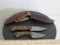 2 Very Nice Handmade Damascus Knives w/Sheaths (2x$)