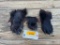 3 Black Bear Paws, feet & Claws, 2 fronts and a back paw. 15 Claws total, GREAT for Native Ameri