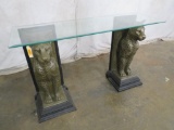 Jaguar Statue Side Table FURNITURE DECOR