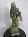 Female full statue -- Butterjade stone DECOR