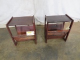 2 Side Tables Made of Railroad Ties (2x$) FURNITURE DECOR