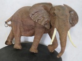 LG Carved Elephant Statue DECOR