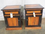 2 Really Nice Heavy Wooden Side Tables (2x$) FURNITURE DECOR