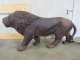 XL Carved Lion Statue 25
