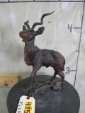 Carved Wooden Kudu Statue DECOR