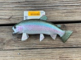 Beautiful Taxidermy, Repro. RAINBOW TROUT, fish mount 13 inches long = New in Box