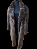 Beautiful Beaver Fur Coat, Silk lining, 2 pockets, lg. size. Excellent condition, NOT Taxidermy