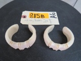 2 Carved Elephant Ivory Bracelets *TX RESIDENTS ONLY* (2x$) TAXIDERMY JEWELRY