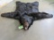 Felted Black Bear Rug w/Mounted Head 86