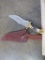 Antler Handle Knife w/Leather Sheath TAXIDERMY DECOR