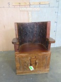 Beautiful Tree Stump Chair w/Storage Area FURNITURE