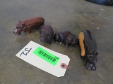 4 Hippo Statues (ONE$) DECOR