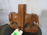 Wooden Elephant Bookends (ONE$) DECOR