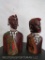 2 Carved African Tribal Statues (2x$) DECOR