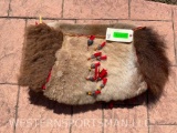 Awesome - Plains Indian- Native American, Bag, -Buffalo, Deer,Hide, deer hovels & beads 28 inches X