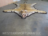 Amazing Man Killing Tiger Rug w/Mounted Head *TX RES ONLY* TAXIDERMY