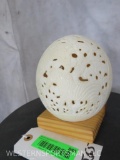 Decorative Ostrich Egg on Stand TAXIDERMY DECOR