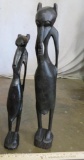 2 Carved African Tribal Statues (ONE$) DECOR